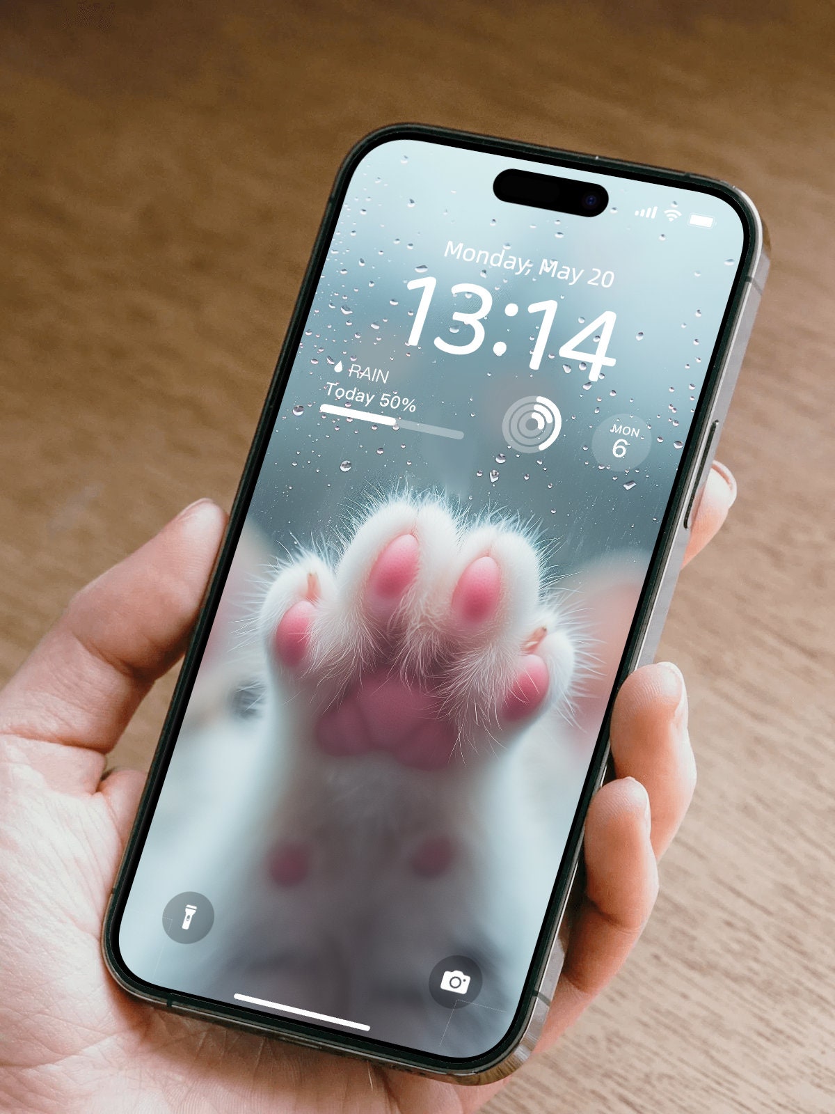 Adorable Cat Paw Phone Wallpaper | Cute and Cozy Lock Screen | Whimsical Home Screen | iPhone & Android| Instant Download