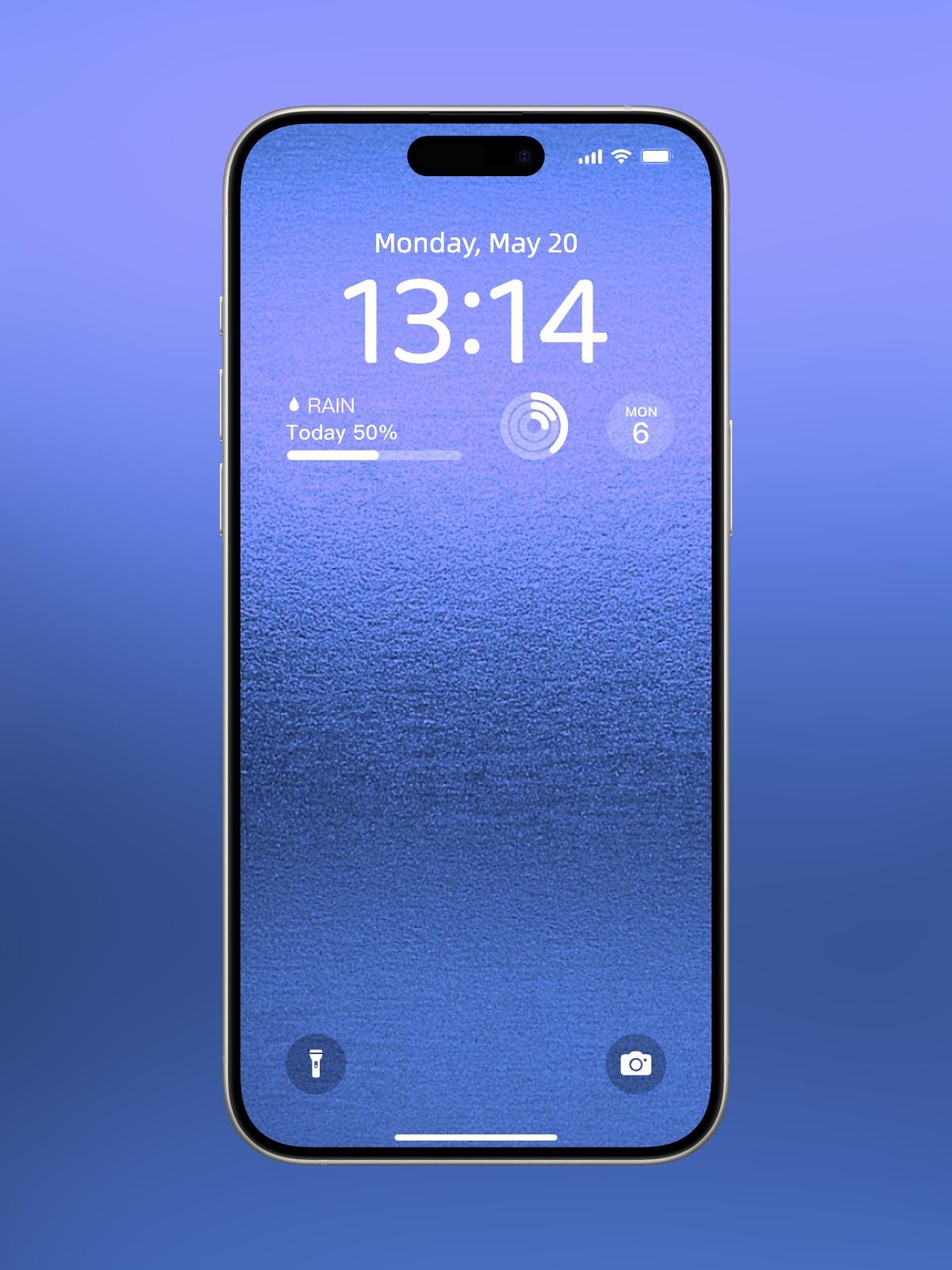 Blue Gradient Phone Wallpaper - High-Resolution PNG - Modern Lock Screen - Aesthetic Home Screen - Instant Download for iPhone and Android