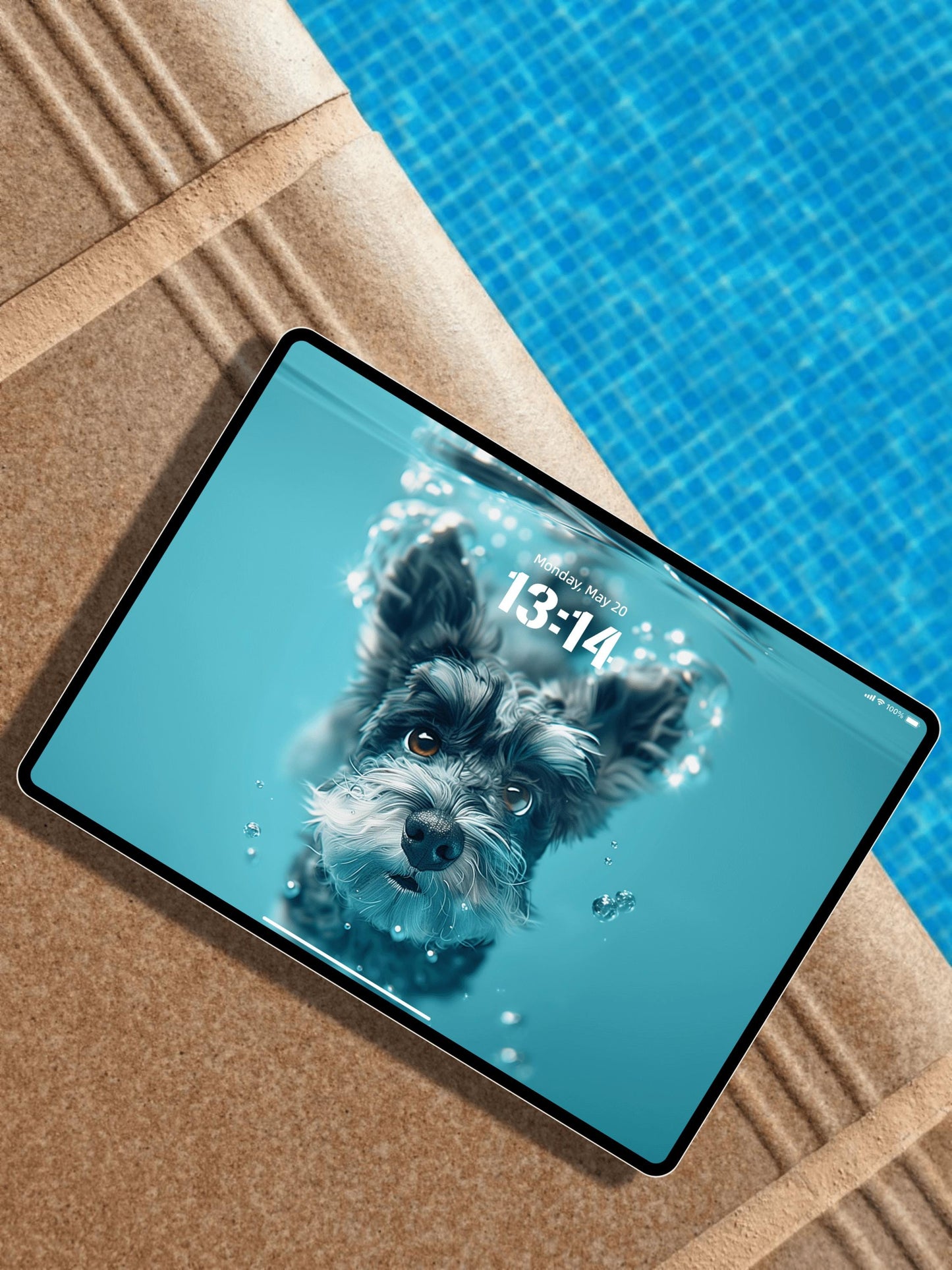 5-Pack 4K UHD Dog Wallpapers | Perfect for iPad, MacBook, Studio Display, and Laptops | Cute Underwater Dog Theme