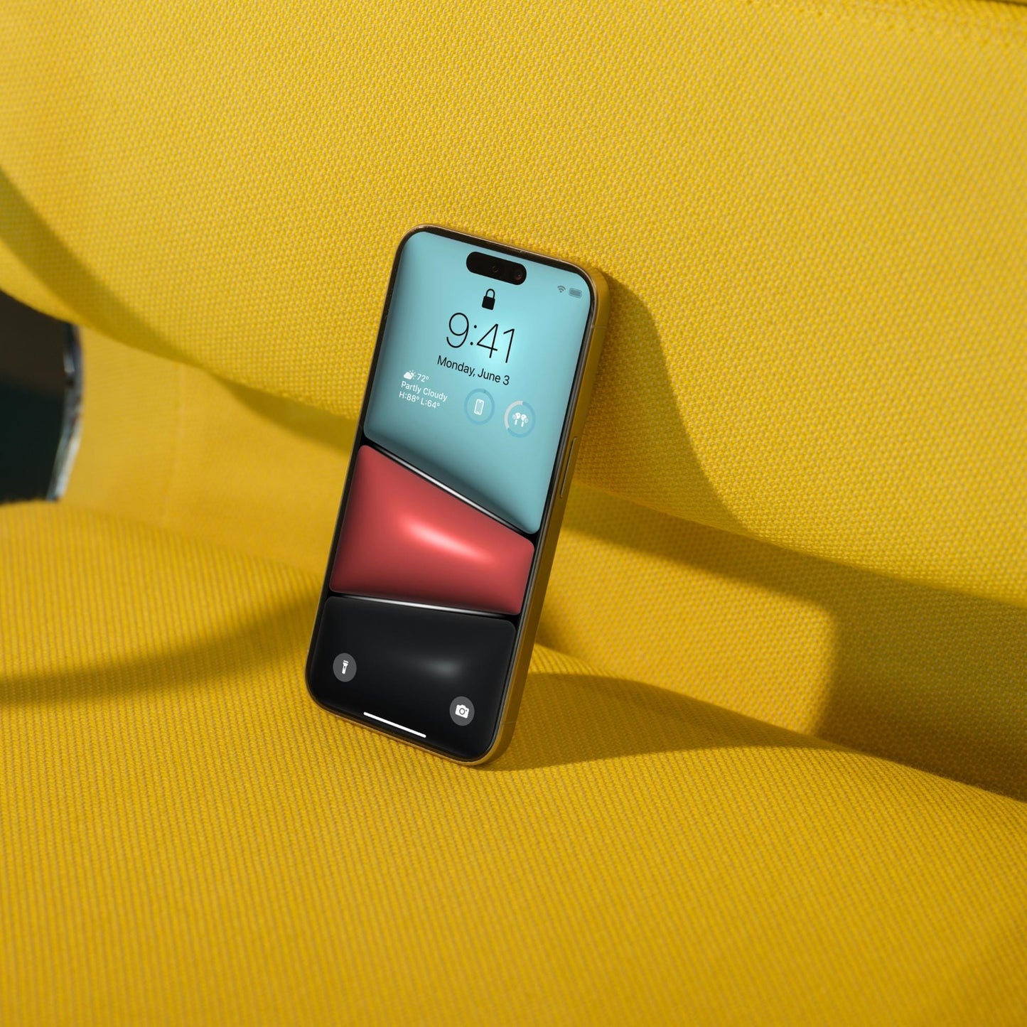 Colorful Inflated Pillow 4K iPhone Wallpapers | Geometric 3D Effect | Home & Lock Screen Set | Minimalist Pastel Backgrounds