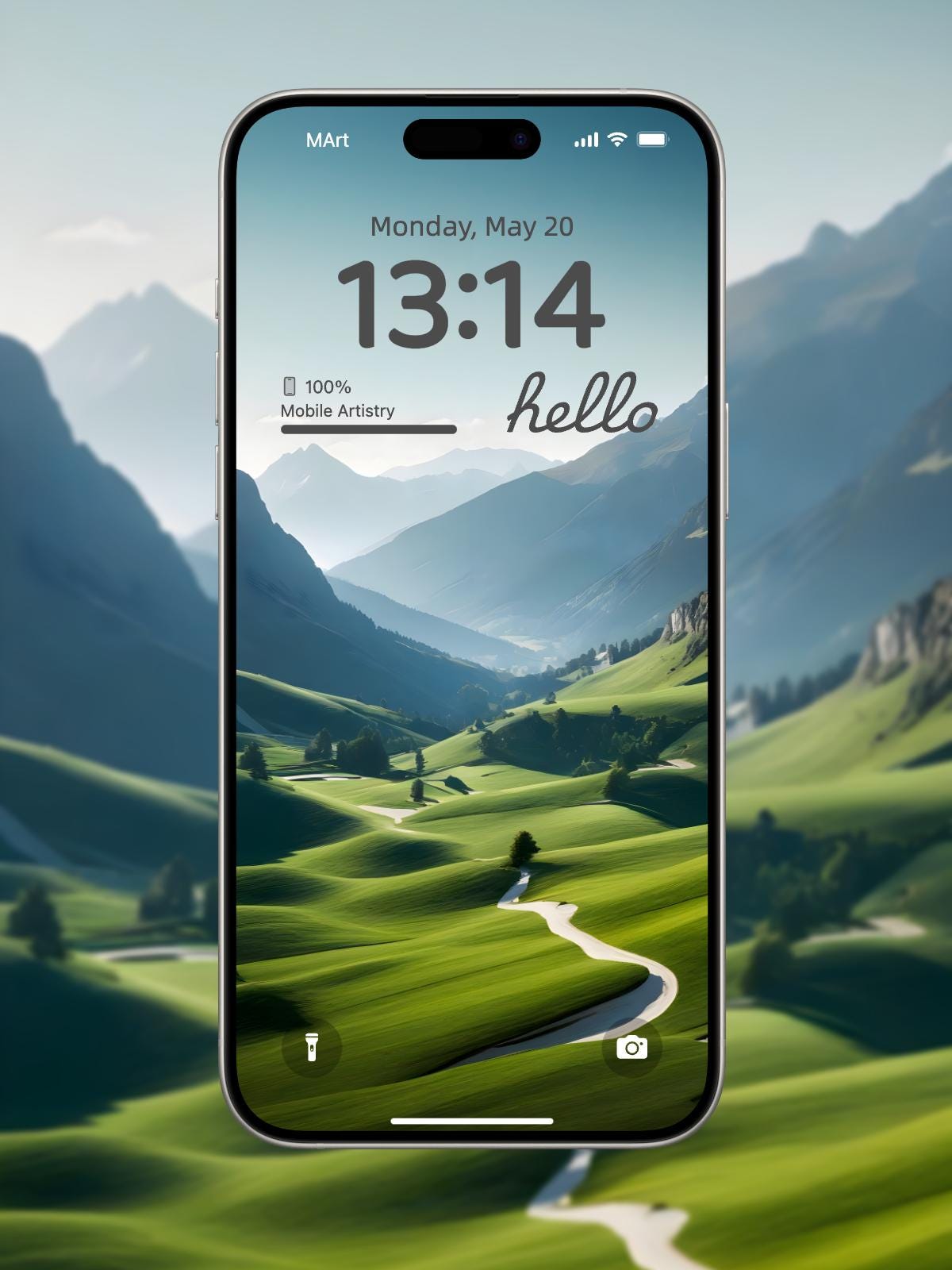 4K UHD Serene Mountain Landscape Phone Wallpaper for iPhone Android - Nature Design