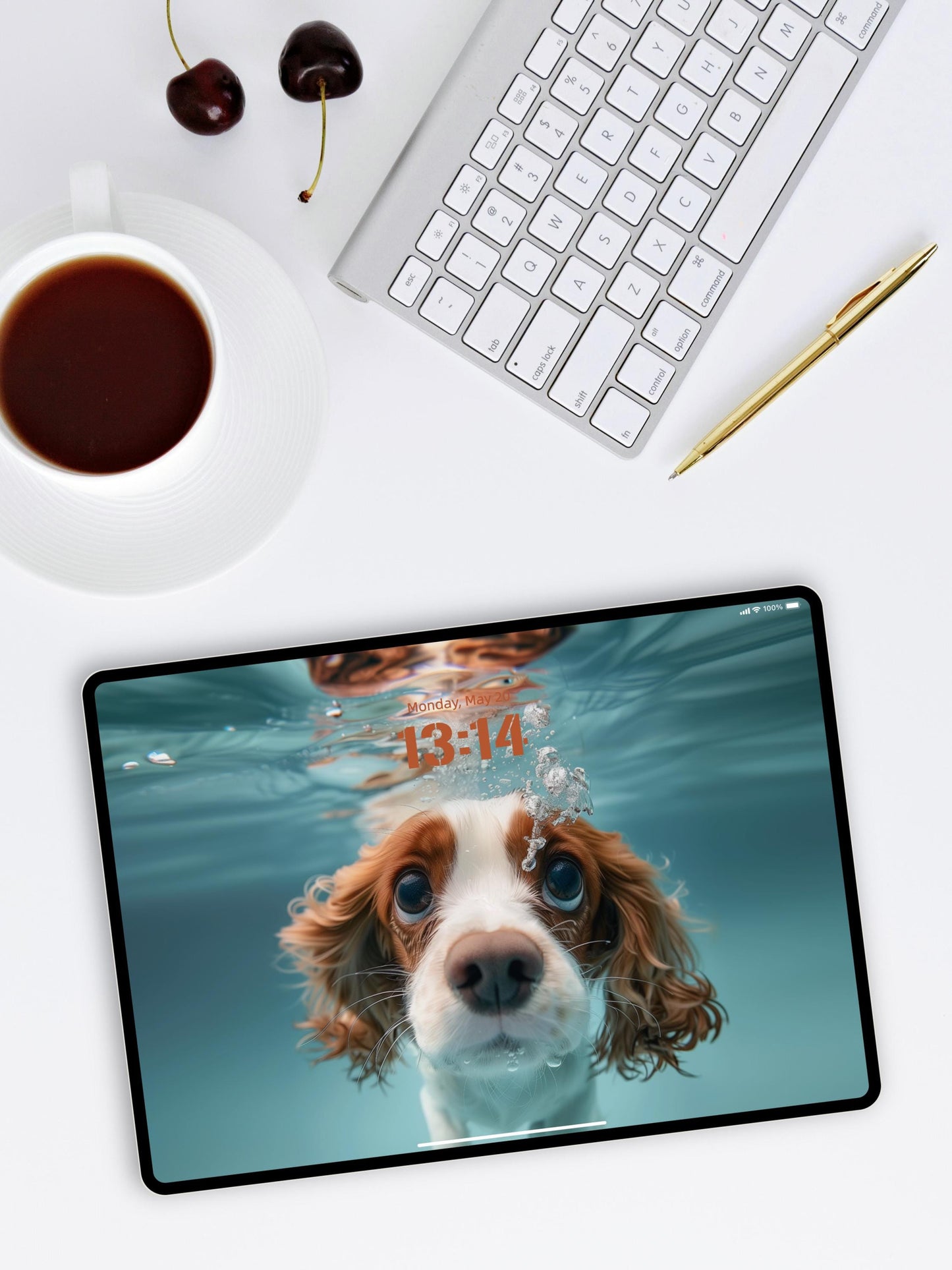 5-Pack 4K UHD Dog Wallpapers | Perfect for iPad, MacBook, Studio Display, and Laptops | Cute Underwater Dog Theme