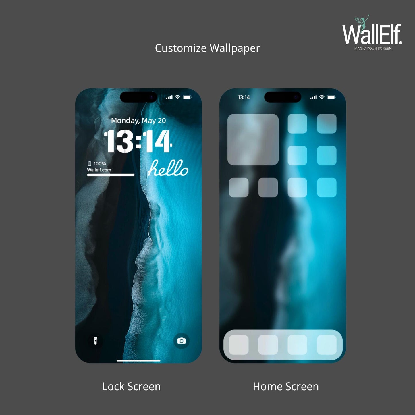 4K Aerial Ocean Wallpaper Set for iPhone Android - Stunning Nature Photography with Home Screen Blur