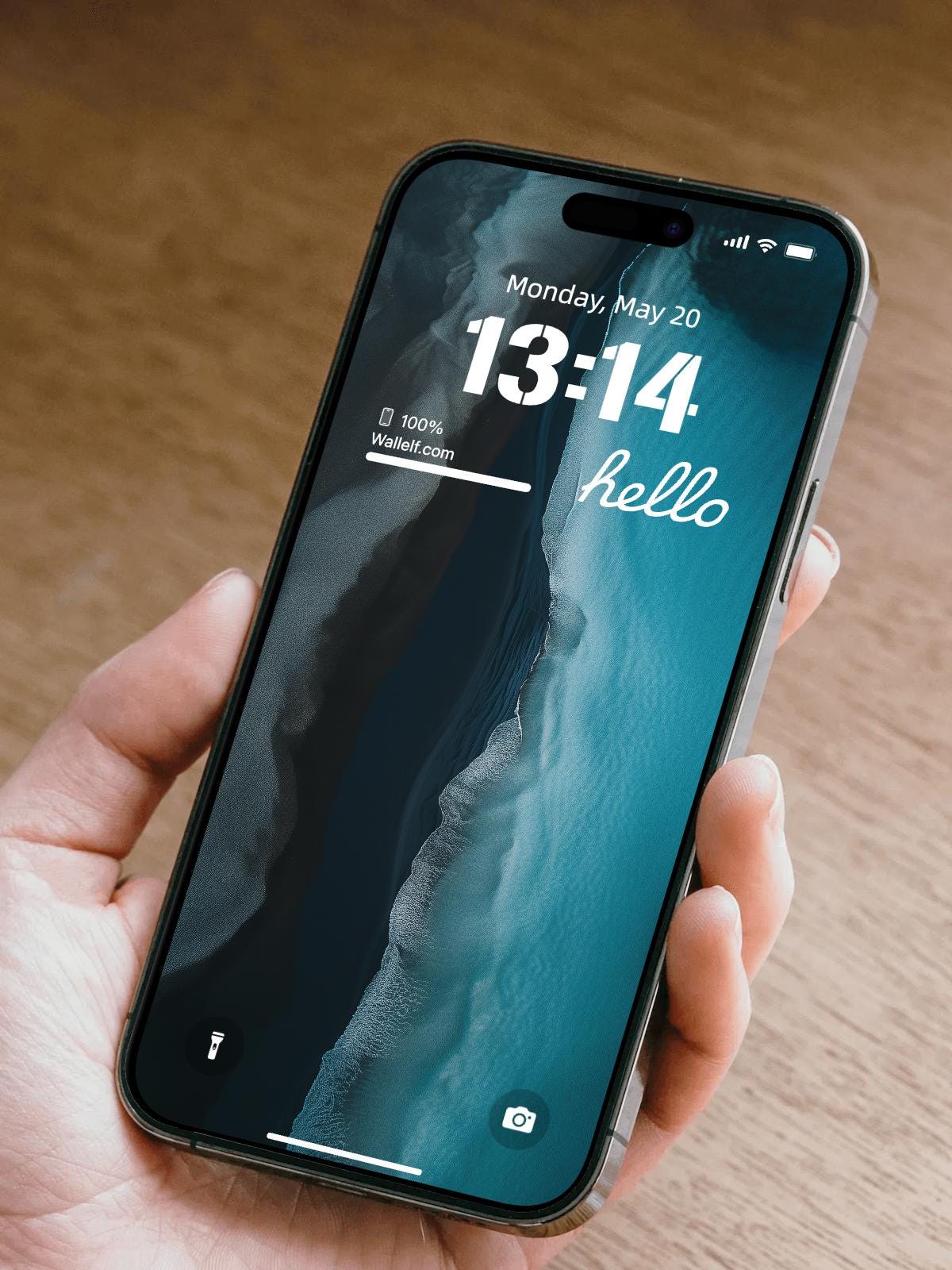 4K Aerial Ocean Wallpaper Set for iPhone Android - Stunning Nature Photography with Home Screen Blur
