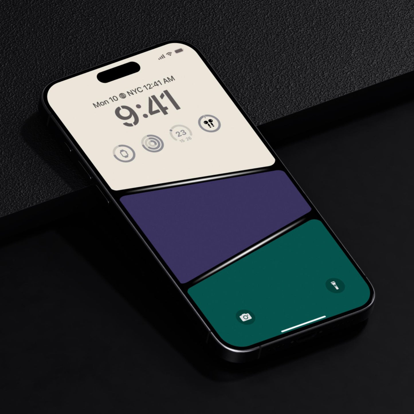 Geometric Color Block iPhone Wallpaper | Modern Abstract Phone Background | Minimalist & Deep Tones Aesthetic Screen | Android Wallpaper HD