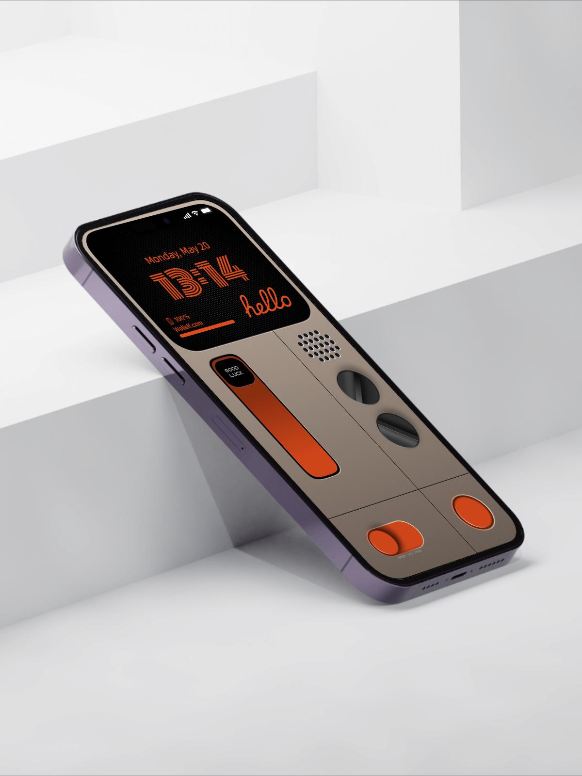 Vintage Retro Audio Control Wallpaper Set for iPhone Android Lock Screen Home Screen 4K Quality