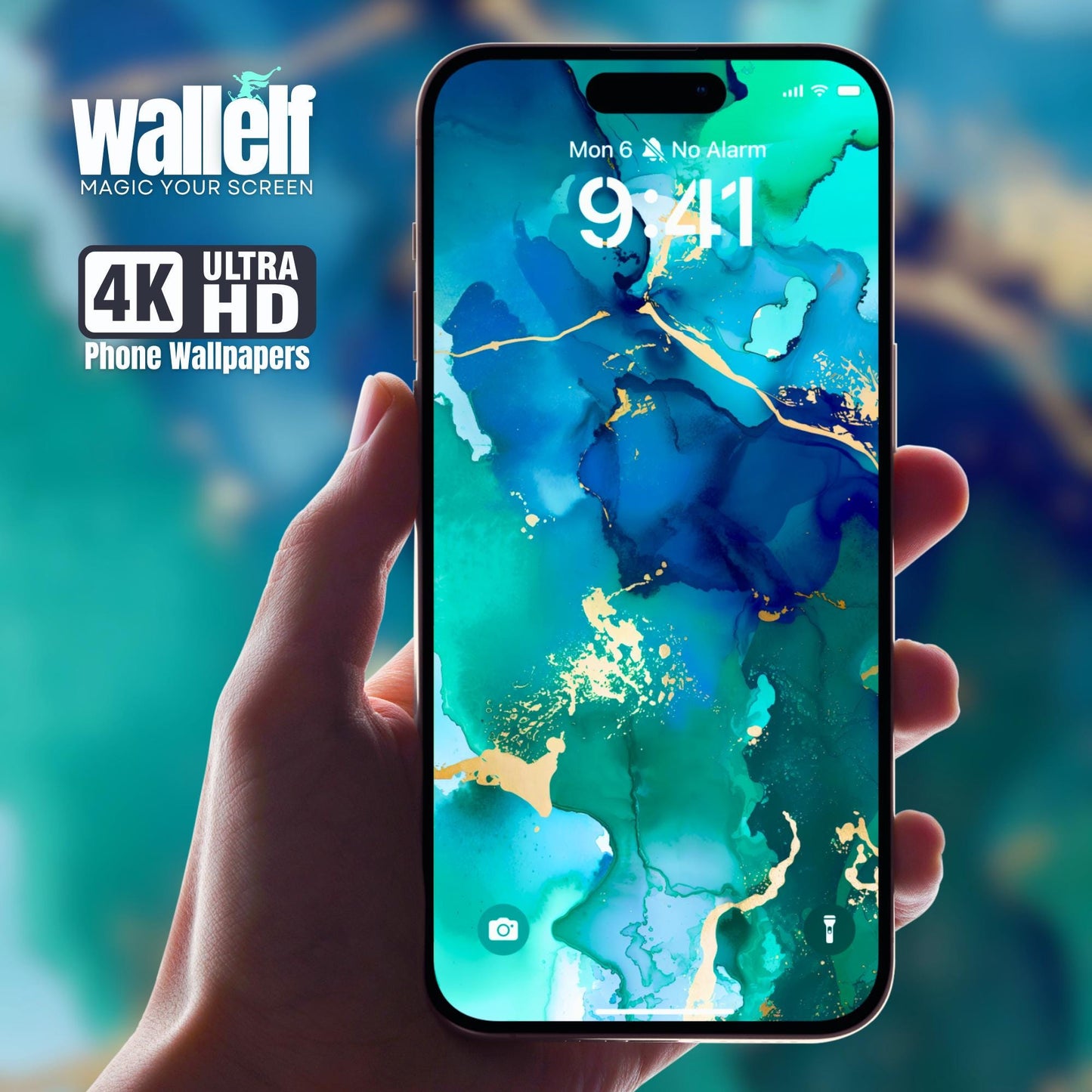 Aqua Dream Abstract Art Wallpaper 4K Ultra HD Fluid Design for iPhone Android Home Lock Screen
