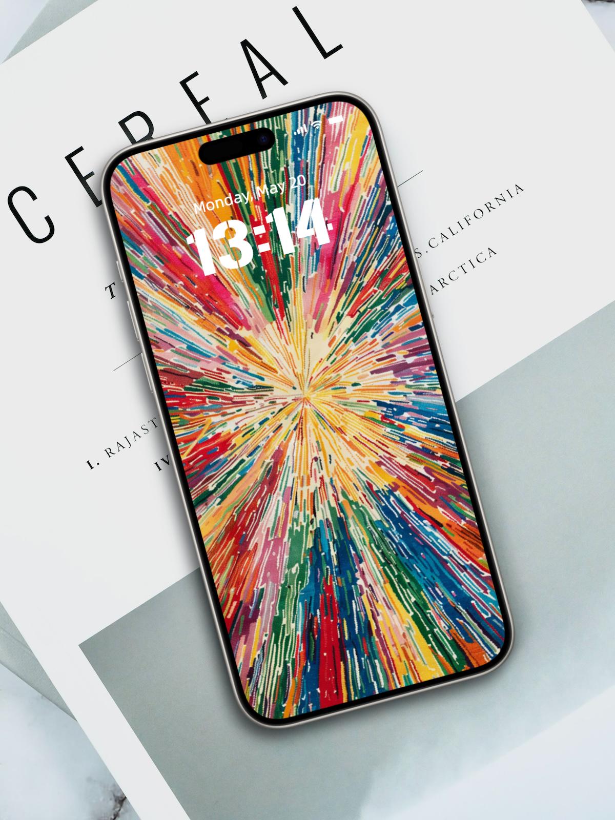Vivid Color Burst 4K Ultra HD Wallpaper | Abstract Art Explosion Background for iPhone & Android | Dynamic Digital Wallpaper