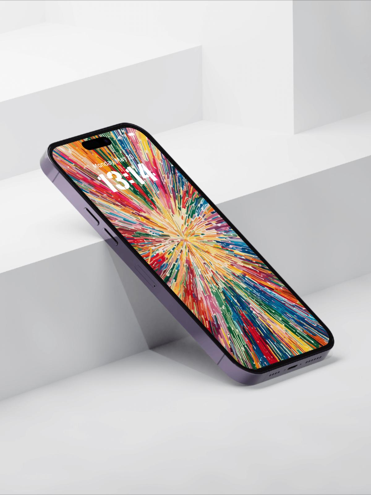 Vivid Color Burst 4K Ultra HD Wallpaper | Abstract Art Explosion Background for iPhone & Android | Dynamic Digital Wallpaper
