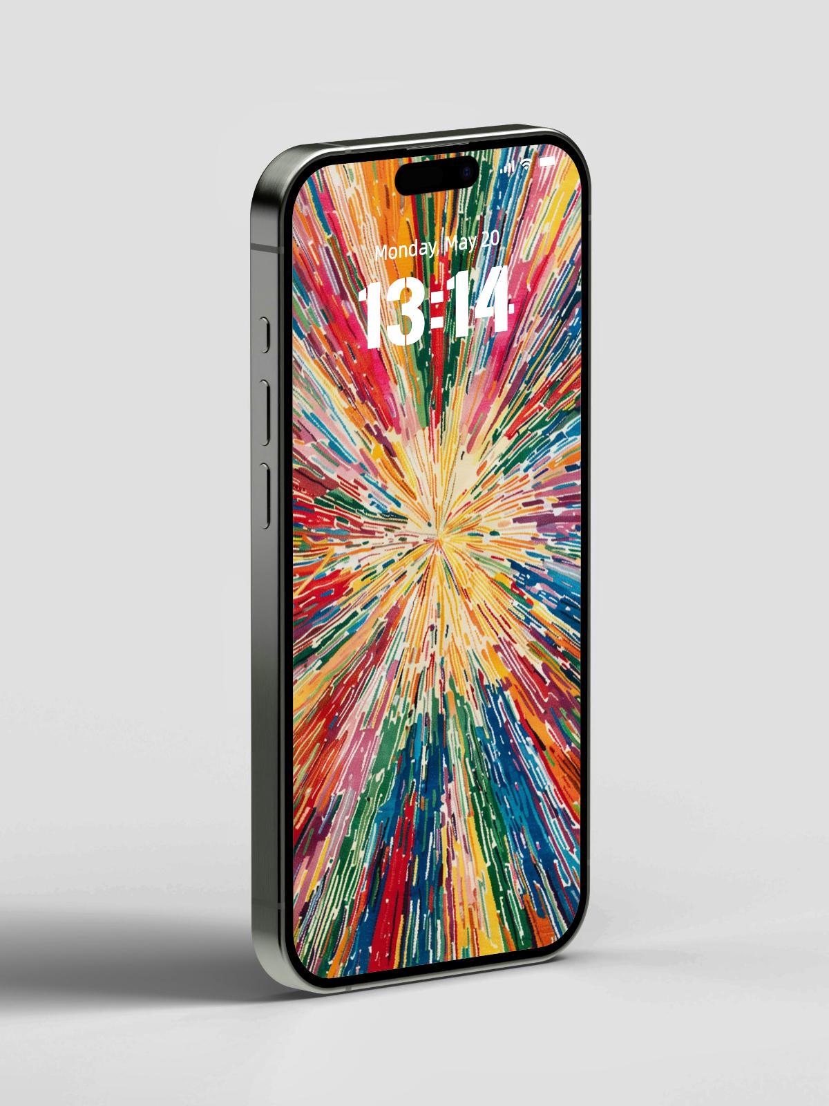 Vivid Color Burst 4K Ultra HD Wallpaper | Abstract Art Explosion Background for iPhone & Android | Dynamic Digital Wallpaper