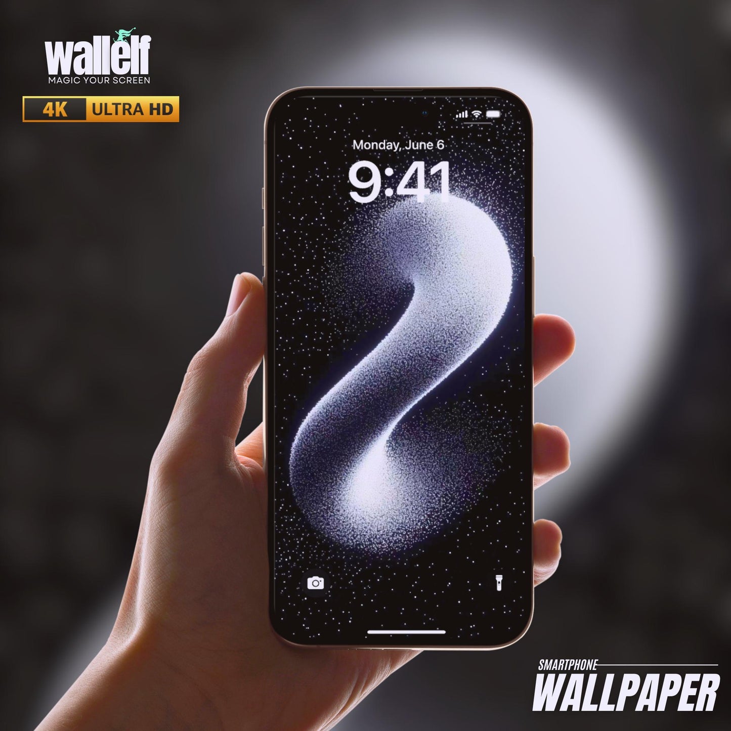 4K Ultra HD Cosmic Dust Wallpaper - Galaxy Inspired Design for iPhone Android - Aesthetic Abstract Wallpaper