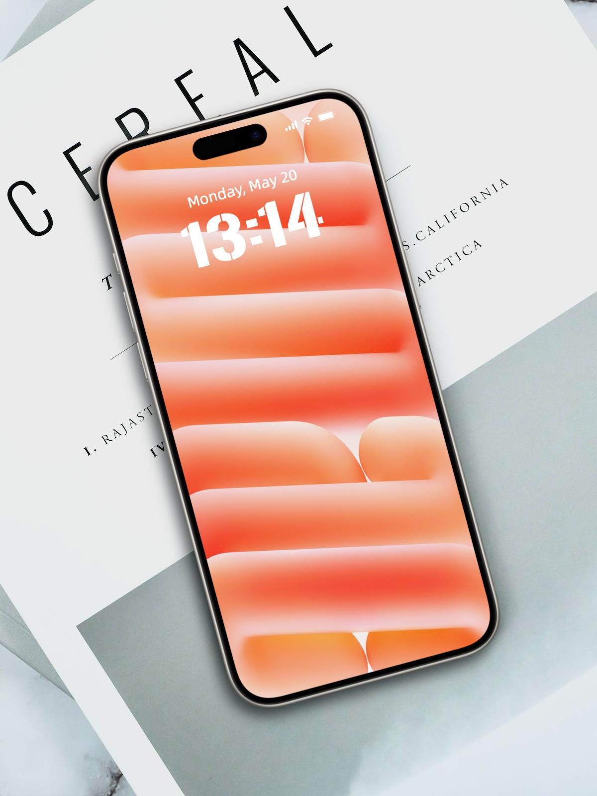 4K Gradient Wallpaper - Warm Orange Minimalist Elegant Phone Background Aesthetic Abstract Design