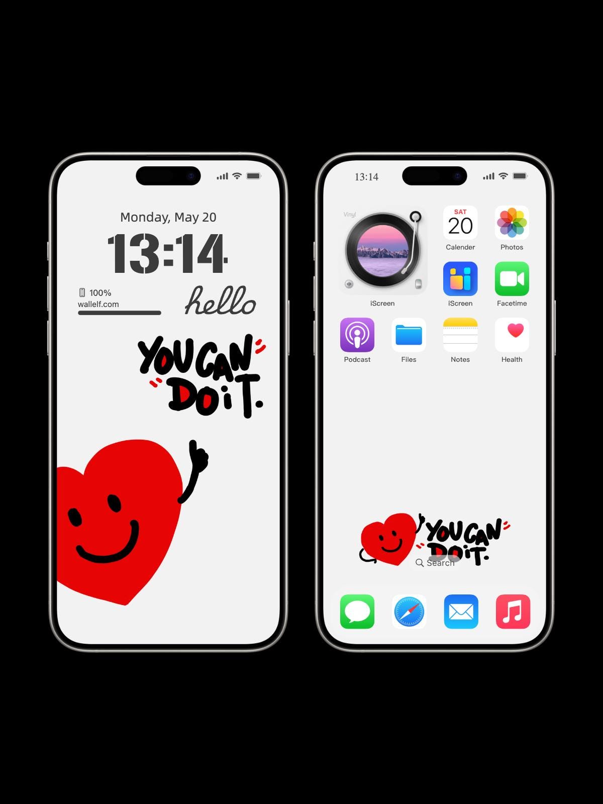 You Can Do It Motivational Wallpaper | Encouraging Quote 4K Phone Background | Cute Minimalist message Wallpaper for iOS & Android | 360