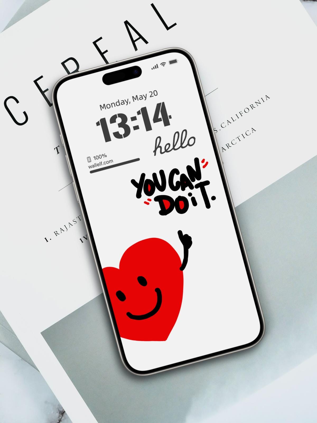 You Can Do It Motivational Wallpaper | Encouraging Quote 4K Phone Background | Cute Minimalist message Wallpaper for iOS & Android | 360