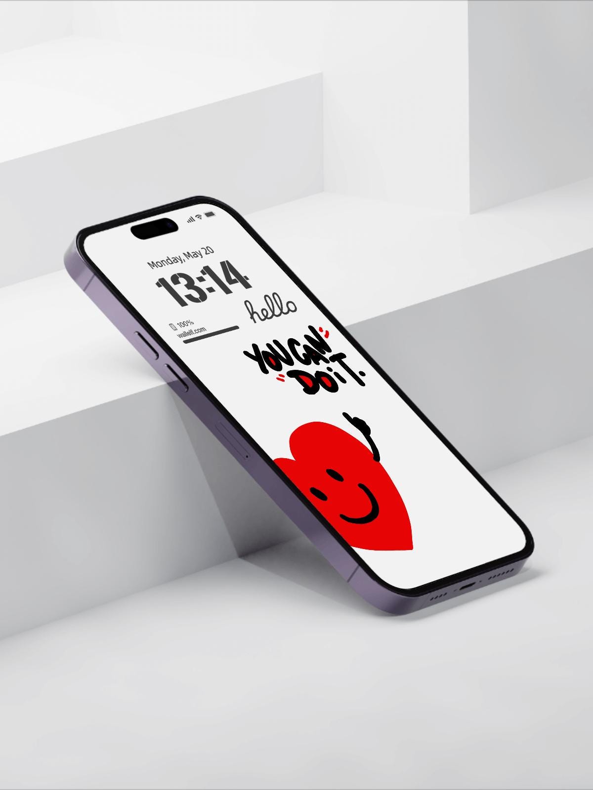 You Can Do It Motivational Wallpaper | Encouraging Quote 4K Phone Background | Cute Minimalist message Wallpaper for iOS & Android | 360