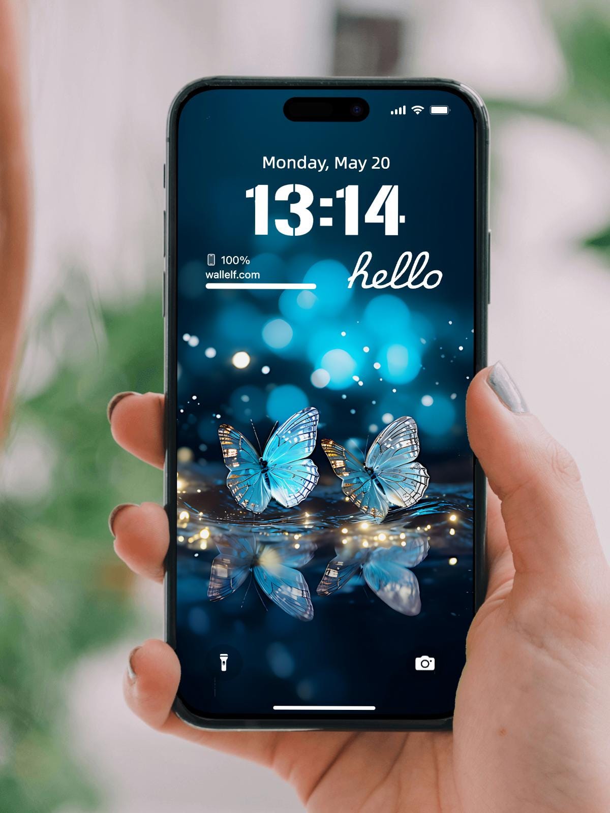 Blue Butterfly Phone Wallpaper Pack | 4K Aesthetic Butterfly Wallpapers for iOS & Android | Digital Download Lock Screen Backgrounds| 429