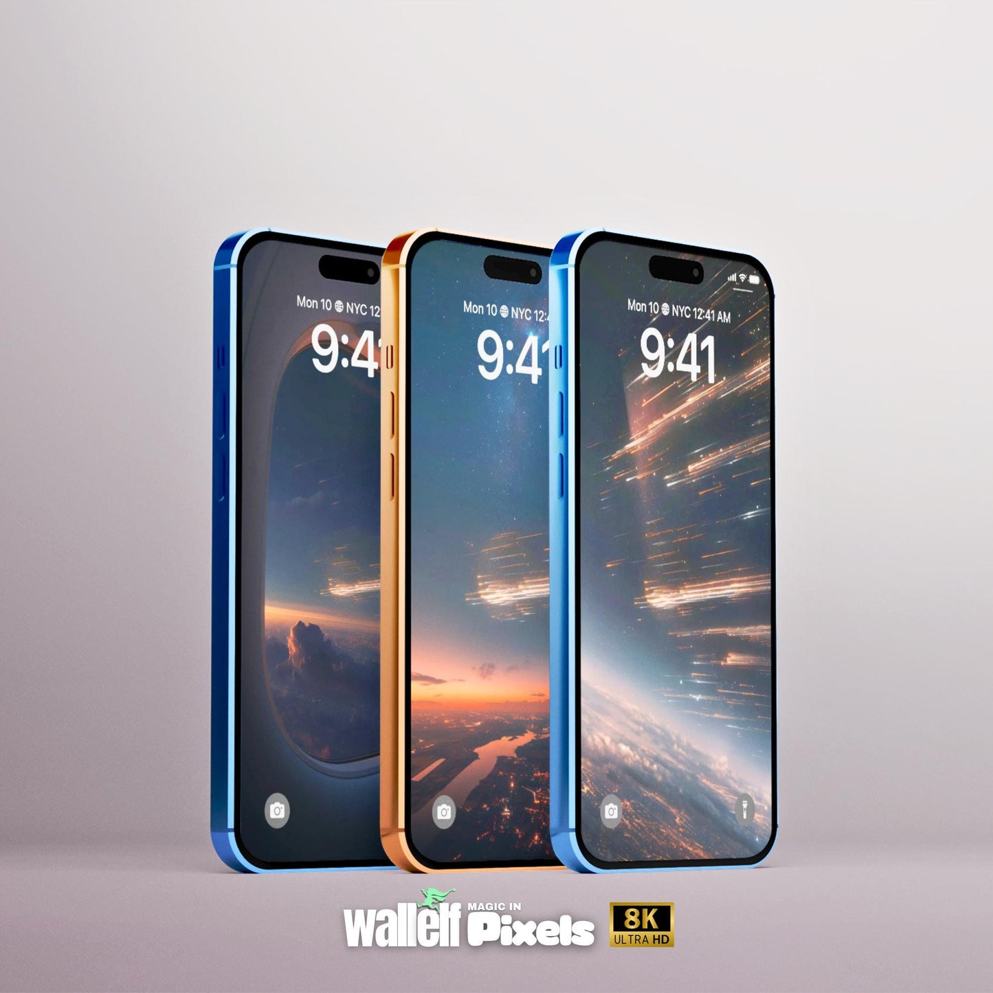 8K Artificial Celestial Rain Smartphone Wallpaper Bundle | iPhone & Android Space-Inspired Backgrounds | Futuristic Lock Screen | 499