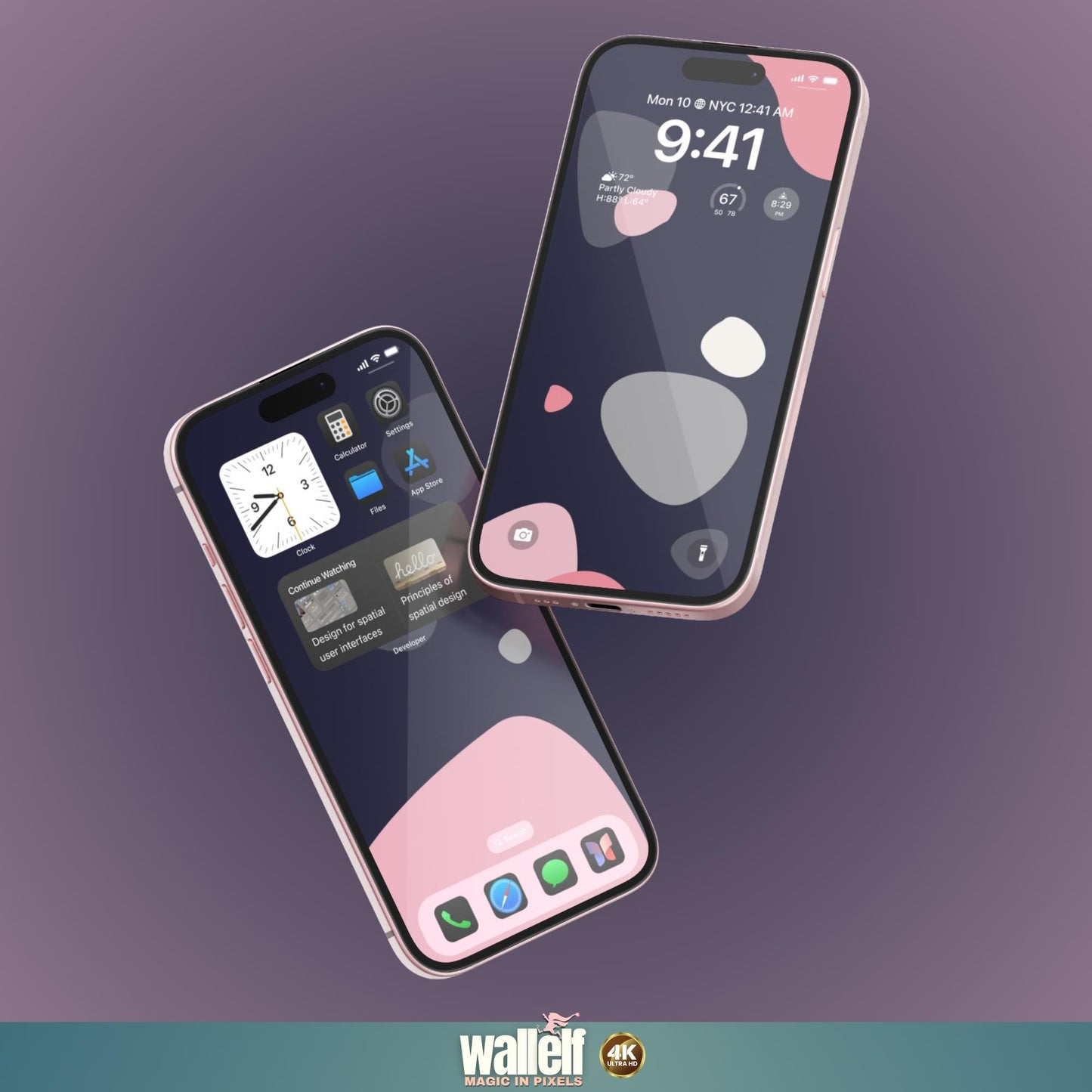 Abstract Navy and Pink iPhone Wallpaper | Minimalist iOS 4K Wallpaper | Elegant Design | Lock Home Screen Wallpaper | Phone Wallpaper | 472