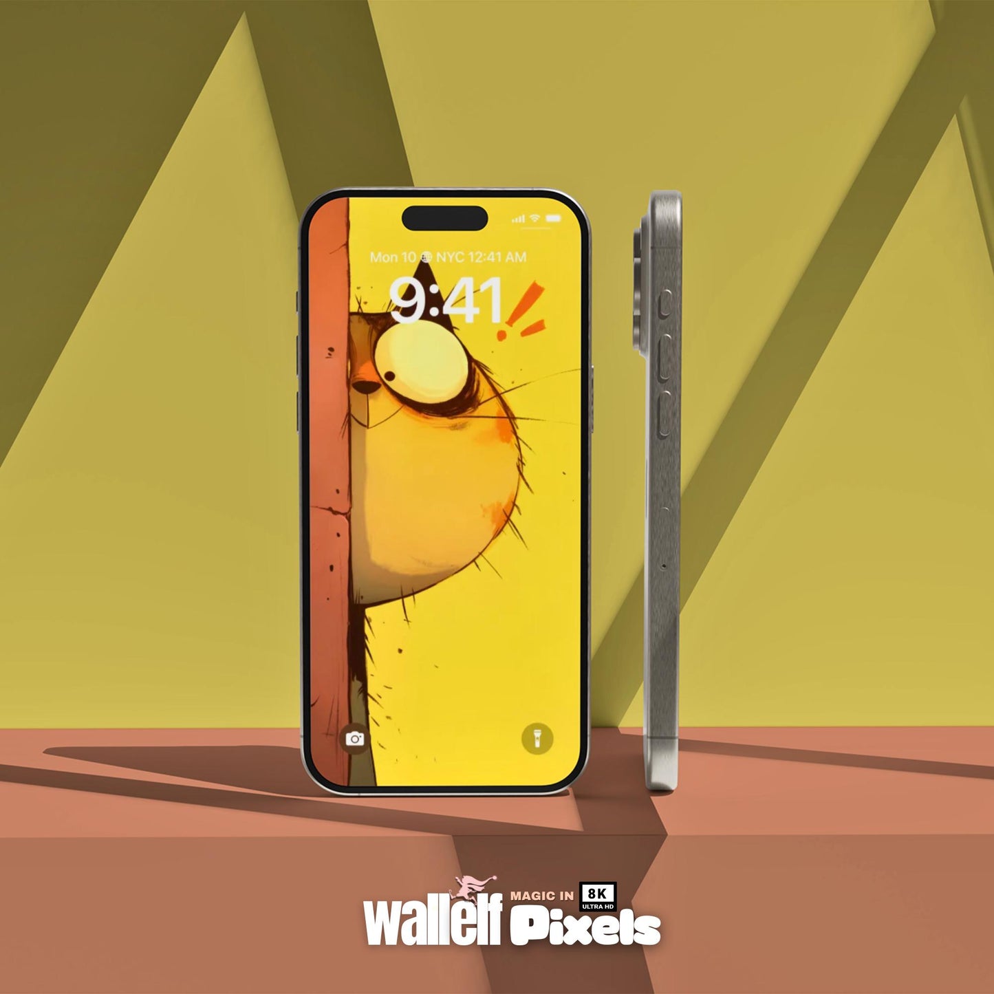 8K Minimalist Playful Cat Smartphone Lock Screens Wallpaper Set | Cute & Whimsical Feline Digital Backgrounds for iOS iPhone Android | 495