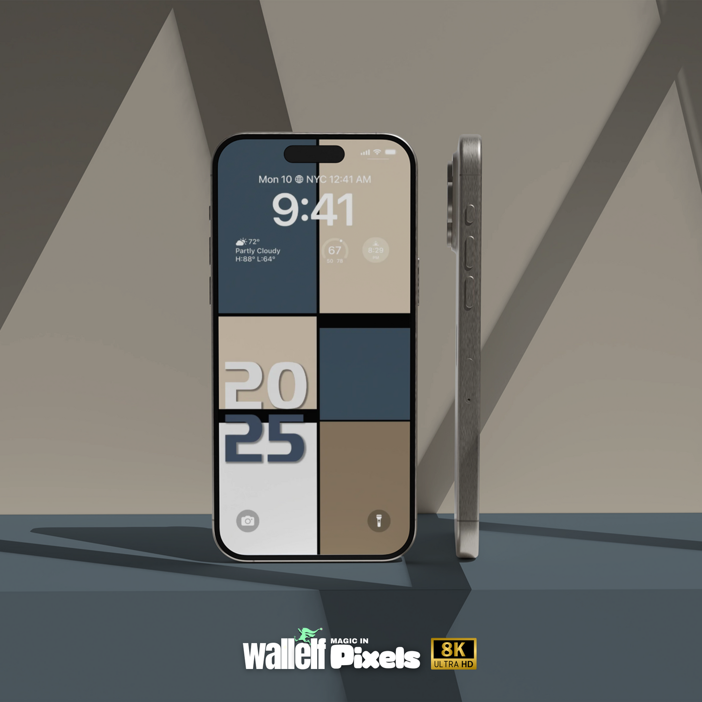 a cell phone with the number twenty five on it