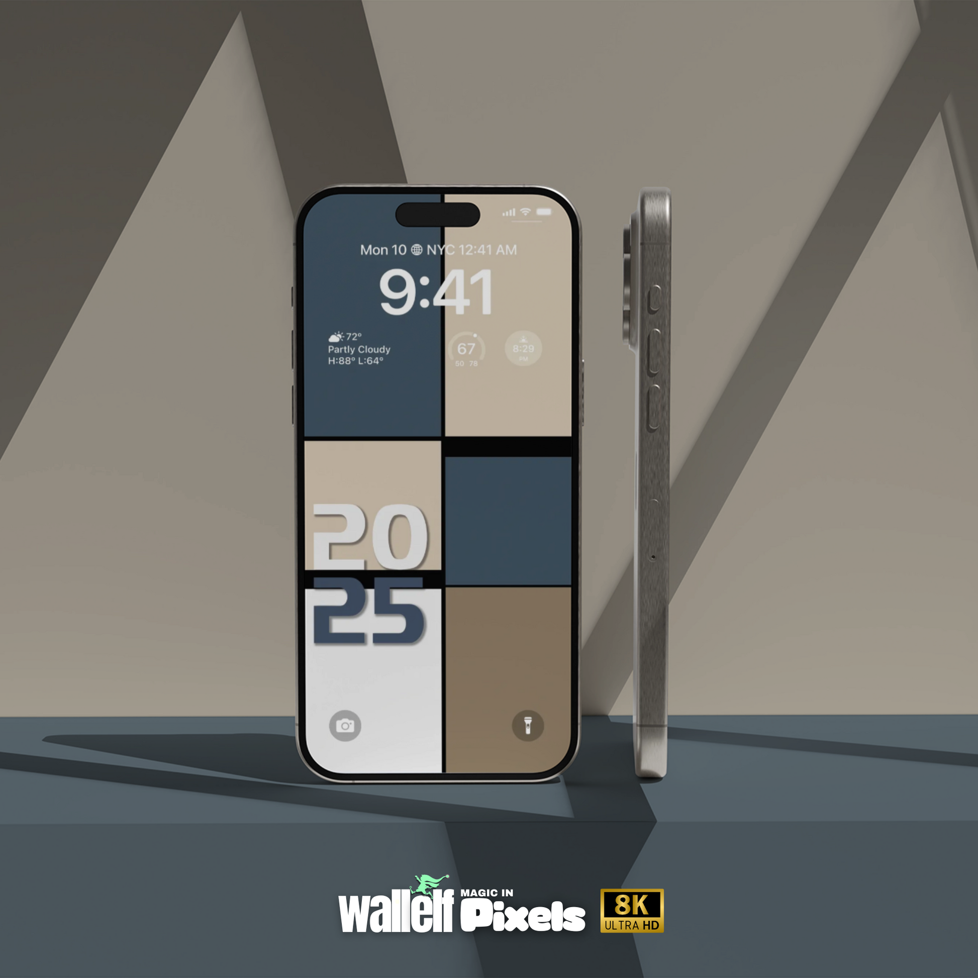 a cell phone with the number twenty five on it