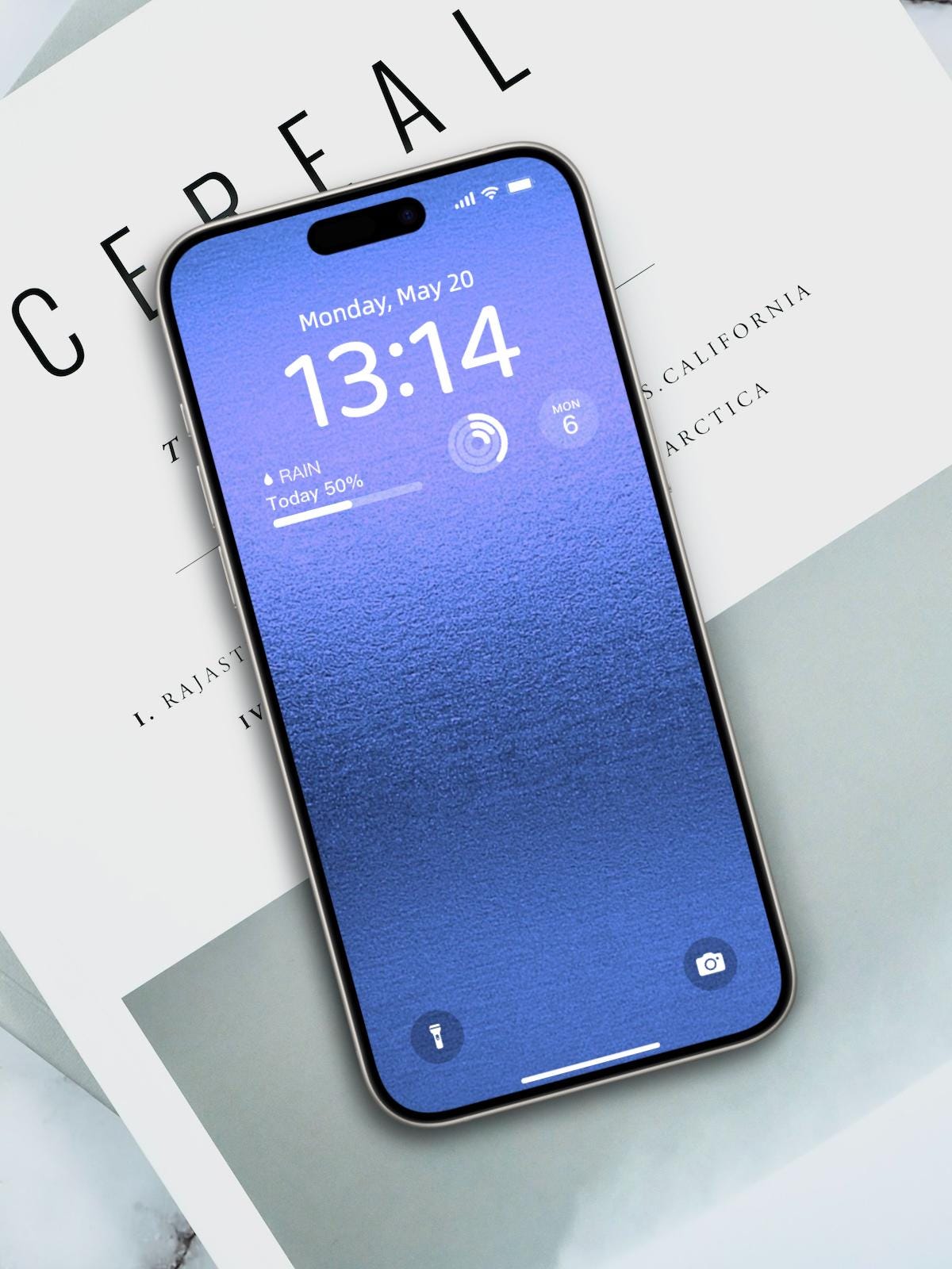 Blue Gradient Phone Wallpaper - High-Resolution PNG - Modern Lock Screen - Aesthetic Home Screen - Instant Download for iPhone and Android