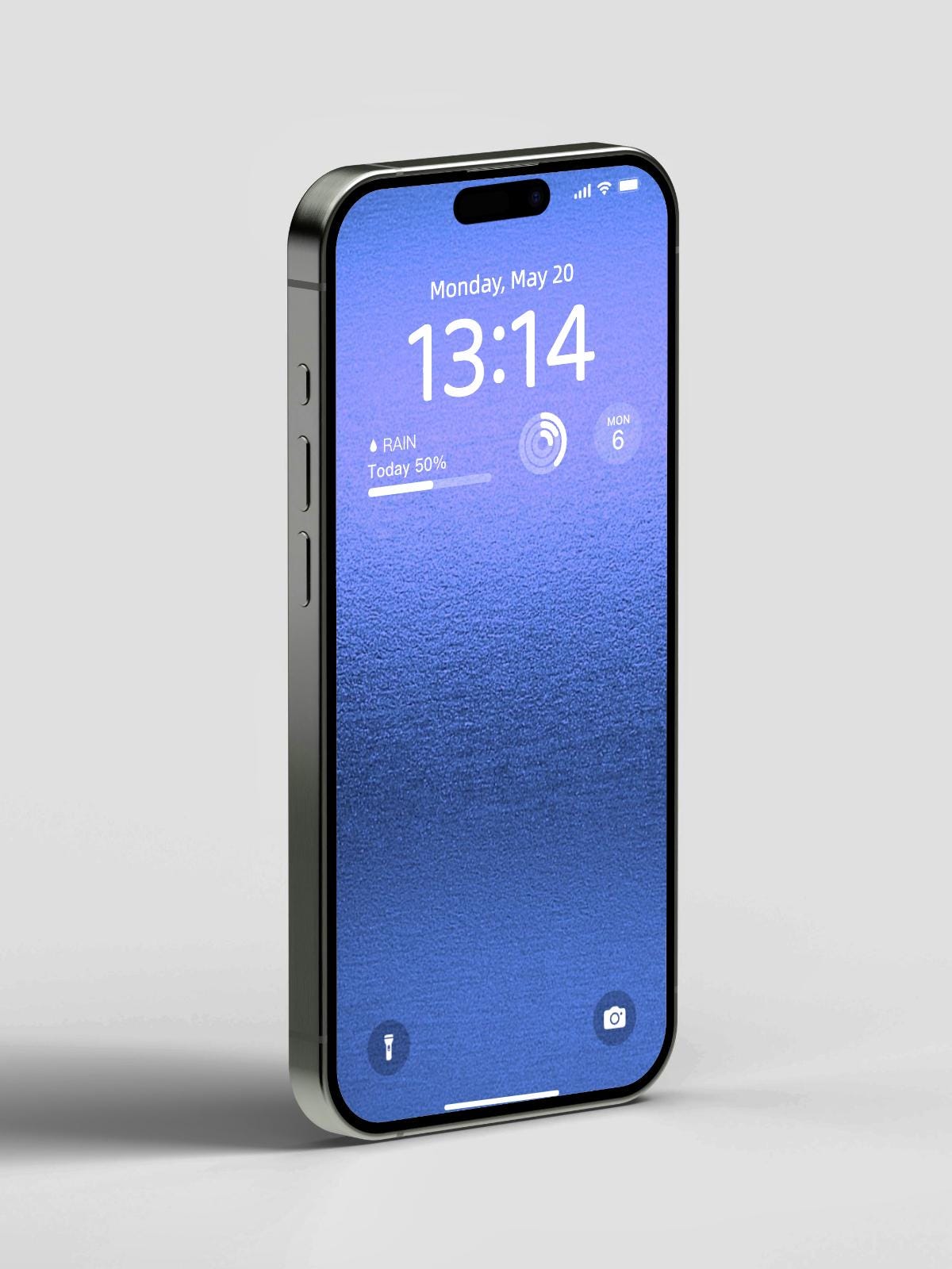 Blue Gradient Phone Wallpaper - High-Resolution PNG - Modern Lock Screen - Aesthetic Home Screen - Instant Download for iPhone and Android