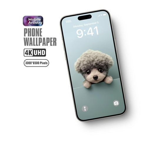Adorable Puppy 4K UHD Phone Wallpaper - Instant Download for iPhone  Android - Cute and Fluffy Dog Lock Screen