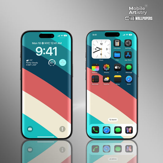 Abstract Stripes iPhone Wallpaper | Colorful Phone Background | Modern Home Screen | Aesthetic Lock Screen | 4K HD Mobile Wallpaper