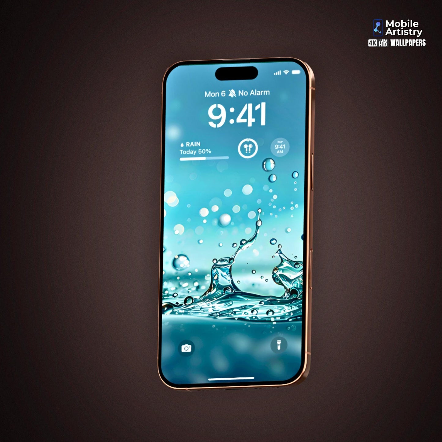 Aqua Splash Phone Wallpaper | 4K HD for iPhone, Android | Customizable Blur Water Background|iOS18 Wallpapers