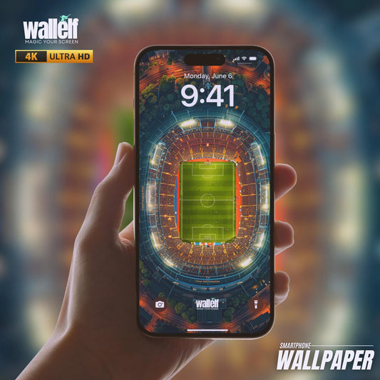 4K Ultra HD Football Stadium Wallpaper  Soccer Field Night View for iPhone  Android  Sports-Themed Digital Background
