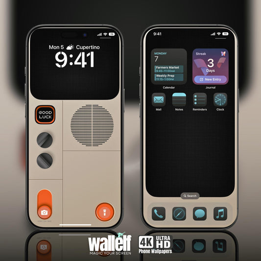 Vintage Radio-Themed 4K Wallpaper | Retro Aesthetic Phone Background | iOS & Android Digital Art|Mobile Phone Wallpaper | 418