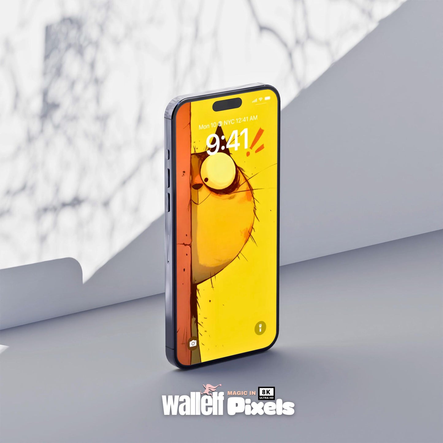 8K Minimalist Playful Cat Smartphone Lock Screens Wallpaper Set | Cute & Whimsical Feline Digital Backgrounds for iOS iPhone Android | 495